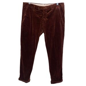 NN07 No Nationality Pants Mens 33X29 Duca Visconti Di Modrone Corduroy Chino
